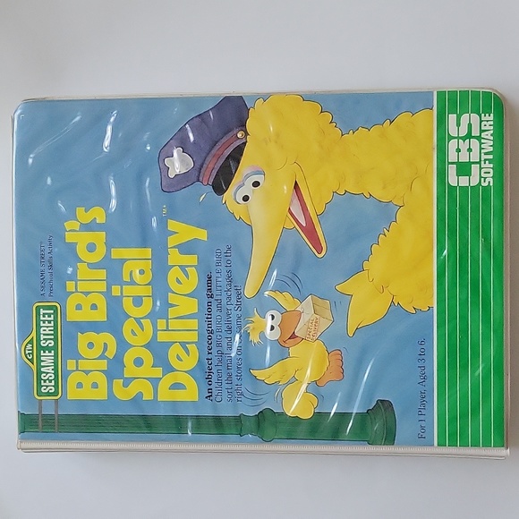 Sesame Street Big Bird's Special Delivery CBS Software 1984 Commodore 64 Atari - Picture 11 of 11
